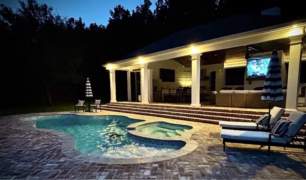 Latham fiberglass pools installed across Ascension Parish by Precision Pools & Outdoors