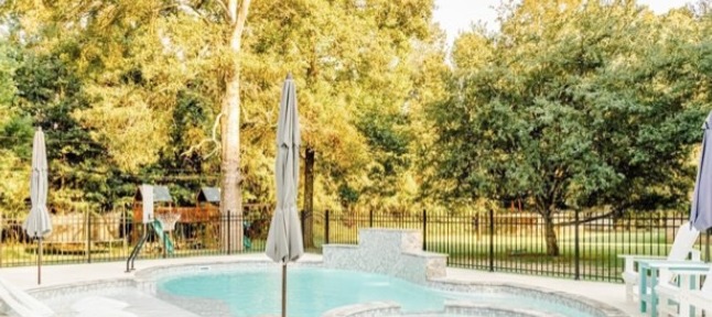 Fiberglass pool installed in Walker, LA by Precision Pools & Outdoors